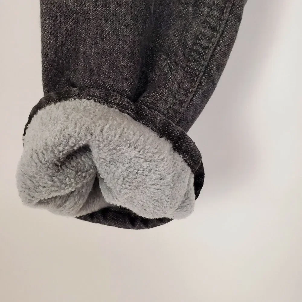 Oshkosh Boys Fleece Lined Black Jeans Size‎ 2T Warm Straight Fit